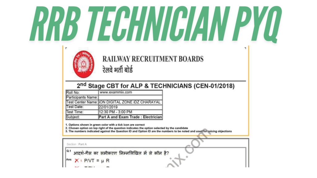 RRB ALP CBT 2 Previous Year